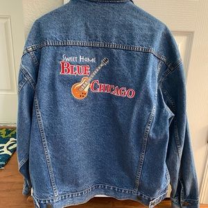 Haleman men’s jean jacket, Sweet Home Blue Chicago  XL